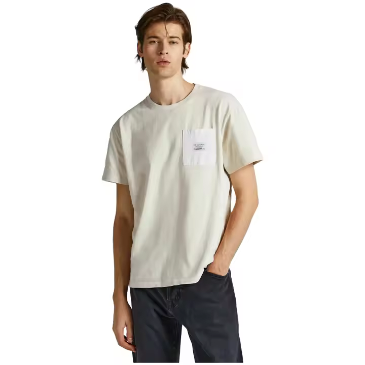 Camiseta de Manga Corta Pepe Jeans Oxford para hombre en color blanco - 1