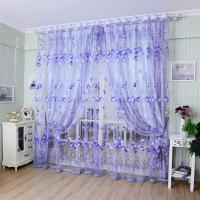 Cortinas De Tulipán Para Sala De Estar Y Dormitorio Partition Floral Puerta Cocina Modernas Simplicidad Decoración Hogar - details 6