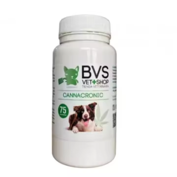 BARAKALDO VET+SHOP Cannacronic BVS Suplemento Nutricional para Perros y Gatos 75 Comprimidos - 1