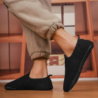 MAEDEF Zapatillas De Invierno Para Hombres Algodón Calor Interior Ligero Botines De Piel Suave Unisex Zapatos De Casa Cómodos Y Transpirables - details 40