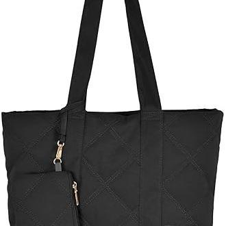 Women's tote bag bags, large women's shoulder bags, padded handbag, women's shopper bag, large zipper bag