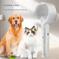 Cepillo Gato Vapor 4-In-1 Antiestático Peine de Masaje para Gatos Cepillo Vapor Quitapelo para Mascotas Gatos Perros Pelos Cortos y Largos para Desenredar Nudos y Eliminar Sueltos Pelos - details 0