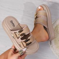 Sandalias De Tobillera Para Mujer Verano 2024 Moda Confortables Con Tacón Medio Y Abiertas Elegantes Y Casuales Suela De Goma Talla Real - details 8