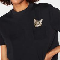 Camiseta De Algodón CLOOCL Con Diseño De Gato Tabby Y Dedo Medio Para Hombre Y Mujer Camiseta De Manga Corta Para El Verano Estilo Casual - details 2