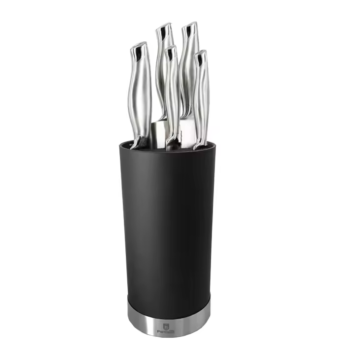 Tacoma Bloque cuchillos universal | Acabado Soft Touch | Cepillo interior desmontable | Capacidad hasta 10 piezas | Resistente y fácil de limpiar | Para todo tipo de cuchillos | Diseño moderno y seguro - 1