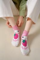 Calcetines Sanrio Hello Kitty Para Mujer 5 Pares Diseño De Dibujos Animados Harajuku Kawaii De Algodón Rosa Calcetines Cortos Casual - details 20