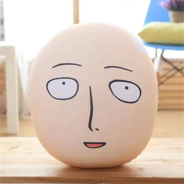 ONE PUNCH-MAN Saitama muñeca de Peluche versión enojada figura de Peluche cojín Decoración - 1