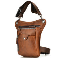 Bolsa De Pierna Impermeable PU Para Hombres Bolsa De Cintura Para Viaje Y Motocicleta Estilo Casual Monedero Transversal Hombro - details 6