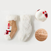 Calcetines De Navidad Para Bebés Recién Nacidos Invierno Gruesos Algodón Cálido Antideslizantes Talla Ajustable Para Niños De 0 a 4 Años Diseño De Dibujos Animados - details 3
