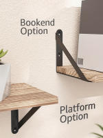 Gancho De Pared Triangular De Hierro Metálico Rustico 90 Grados Para Decoración Y Organización Tamaño 6.1x3.7 Pulgadas Soporte Para Estante Flotante - details 5
