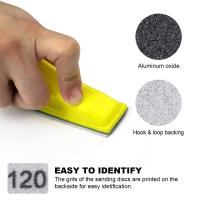 Kit De Lijadora Micro 80Pcs 3.5” X 1” Herramienta De Lijado Manual Para Madera Y Metal Con Papel De Lijar De 80 a 800 Grados Para Manualidades DIY - details 3
