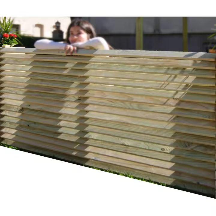 Panel Veneciano de Madera de Pino Tratada para Exteriores - Jardín y Vallado - Gama Luxe VidaHuerto - 1