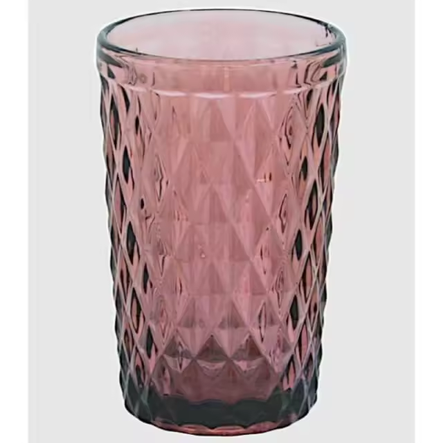 Set 6 vasos cristal rombos morado     -EkilikuaHome - 1
