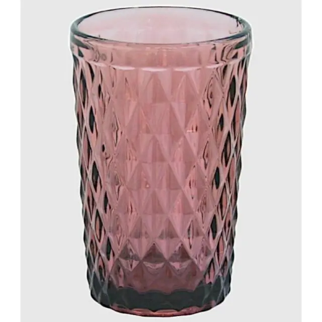 Set 6 vasos cristal rombos morado     -EkilikuaHome - 1