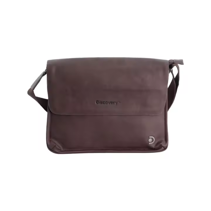 Discovery - Messenger bag horizontal con solapa - Colección Heritage - Medidas 18x7x22cm - Capacidad 4L - Color Marrón - 1