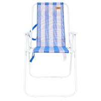 DEVESSPORT Silla Plegable de Playa y Camping | Ligera, Compacta y con Correas de Transporte – Rayas Azules - details 1