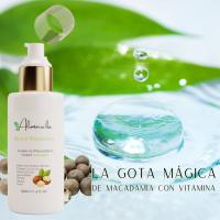 Serum Pelo Omega 7 Macadamia Compact Size [50 ml] - Anti Frizz Reparador Cabello Profesional, Serum Puntas Abiertas y Secas con Aceite de Macadamia rico en Omega 7 y Vitamina E, Sin Sulfatos ni Parabenos Aluminalia - details 2