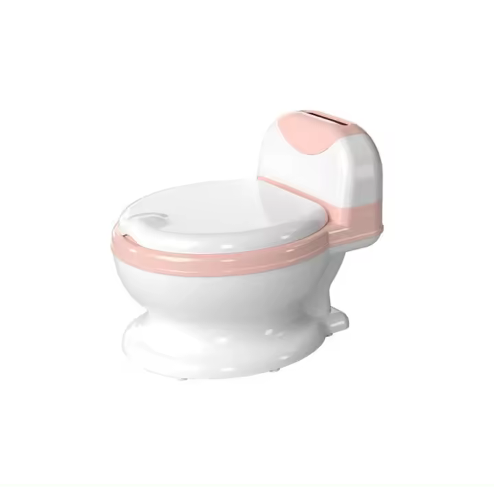 Asiento De Entrenamiento Para Ir Al Baño, Inodoro De PVC Para Niños Pequeños, Cómodo Asiento De Inodoro Con Protección Contra Salpicaduras De ABS, Inodoro De Entrenamiento Duradero, Asiento De Inodoro - 1
