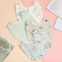 4pcs Pañuelos Ajustables De Algodón Para Bebés Recién Nacidos Bandana De Burp Para Niños Y Niñas Toalla De Lágrimas Para Comer - details 4
