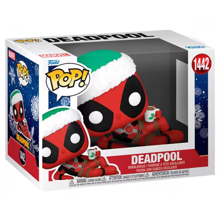 Figura Pop Marvel Deadpool With Hot Cocoa-Figura de Vinilo Coleccionable - Idea de Regalo- Mercancia Oficial - Juguetes para Niños y Adultos - Movies Fans - Muñeco para Coleccionistas y Exposición - 1