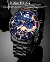 Reloj De Pulsera De Lujo Para Hombre Deportivo Y Casual Con Calendario Y Manos Luminosas Reloj De Cuarzo De Moda Con Correa De Aleación - details 0