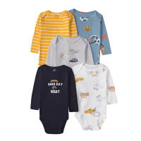 Ropa para niños, nueva primavera y otoño, mono triangular de manga larga para bebés, ropa para gatear, mono de bebé de cinco piezas - details 16