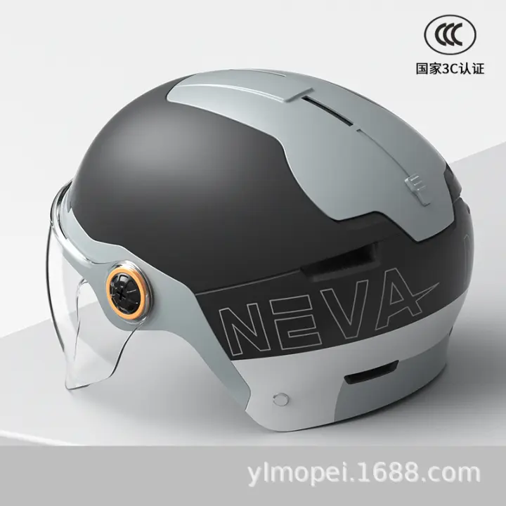 Casco De Motocicleta Para Electrónica De Vehículos Eléctricos 3C Certificado Equipos De Verano Transpirable Medio Para Hombres Y Mujeres - 1