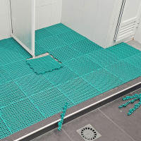 Pack losetas reforzadas para zonas de trabajo y alto tránsito. PVC resistente para garajes, lavaderos de coches, almacenes... Medidas: 33 x 33 x 2 cm - ANTIHUMEDADES - details 2