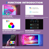 RGBIC TV LED Backlights Con Cámara Sincronización TUYA WiFi APP Música Sincronización Juego Ambiente Dormitorio Luz - details 4