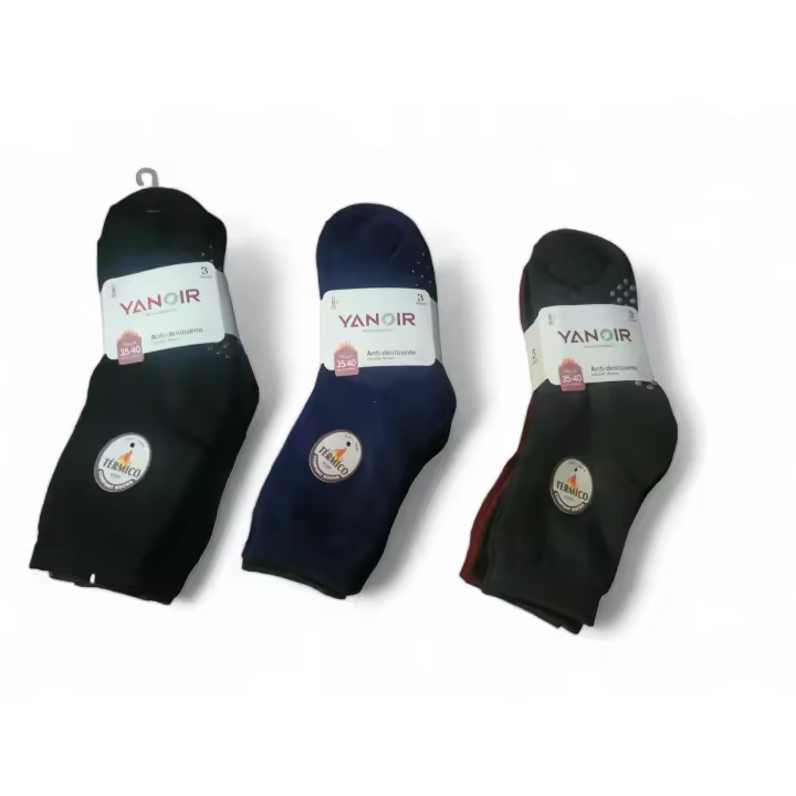 Calcetines Térmicos Antideslizantes Talla 35-40 para Mujer y Adolescentes - Confort Máximo para Casa - Calidez y Seguridad en Cada Paso. - 1