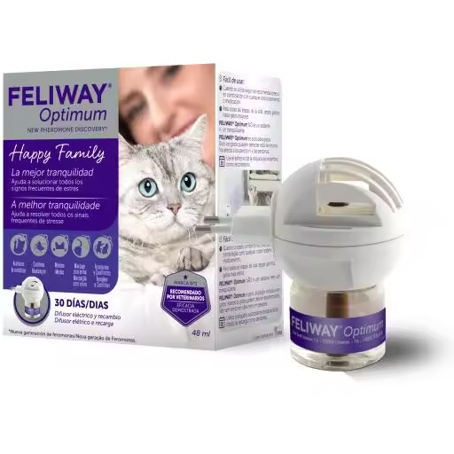Feliway Optimum Gato Recambio + Difusor 48 Ml - 1