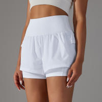 Shorts Deportivos De Mujer Para Gimnasio Y Tenis Con Bolsillos Pantalones Elásticos De Yoga Y Golf Entrenamiento Correr - details 1