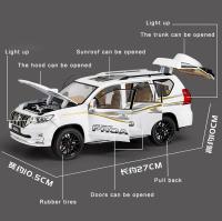 Modelo De Coche De Escala 1:18 TOYOTA Land Cruiser Prado SUV Todoterreno De Aleación De Latón Con Sonido Y Luz Juguete Para Niños Regalo De Colección - details 0