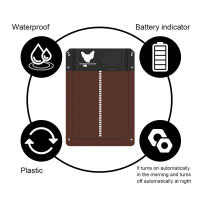 Porta Automática Para Ponedero Controlado Por Luz Y Pilas Impermeable Accesorio De Actualización Para Puerta De Casa De Mascotas - details 8