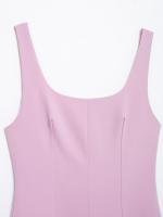 Vestido Mini Plegado TRAF 2025 Para Mujer Jumpsuit Sin Espalda Con Tirantes Playa Sexy Y Club Polyester Cierre De Cremallera - details 5