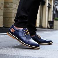 Zapatos De Lona Genuina Para Hombre Moda Casual Brogues Lace up Talla Grande 38-48 Marca De Lujo Mocasines Loafers Comodidad Primavera/Otoño - details 3