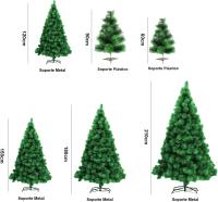 【DELUXE】ARBOL DE NAVIDAD EXTRARELLENA, Arbol Pino Artificial Verde Oscuro con Punta Verde Claro, Arbol Navidad Con Piña, Arbol Navideña de Pino Agujas de 60cm, 90cm, 120cm, 150cm, 180cm y 210cm, SUPERFRONDOSOS. - details 1