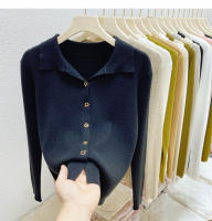 AOSSVIAO Chaqueta De Punto Para Mujer Estilo Oficina Lady Cierre Único Abrigo De Otoño Invierno 2025 Suéter Tejido Corto De Color Sólido Ajustado - details 20