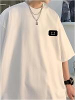 Camiseta De Algodón Peinado Para Hombre Y2k Harajuku Unisex Coreano Kpop Streetwear Top Gráfico Oversize Manga Corta Tees - details 4