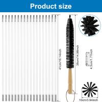 Juego De Cepillos Para Limpieza De Campana Extensible Con Mango Largo Y Varillas Flexibles Para Limpieza De Ventanas Techo 9/18 Piezas Herramientas De Limpieza De Campana - details 4