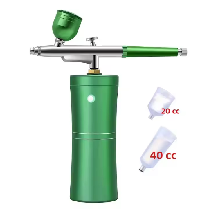 Compresor De Aerógrafo Para Uñas 7.4V Portátil Para Arte De Uñas Y Pintura De Manualidades Herramienta De Compresor De Aerógrafo - 1