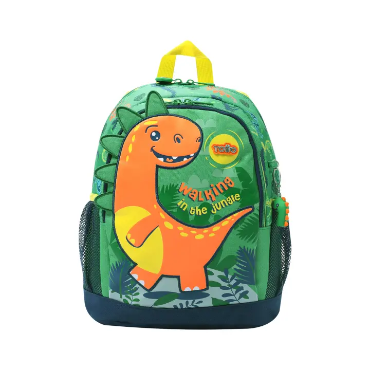 Totto Mochila infantil  Dinomax -Dimensiones:35 x 28.5 x 11 cm-Material: Poliester - 1