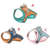 Juego De Correa Y Arnes Para Gato Estampado Anti-R Rompedor Con Collar Chaleco Antirrompible Para Entrenamiento Y Caminar Para Perros Y Gatos Material De Tela De Gamuza - details 1