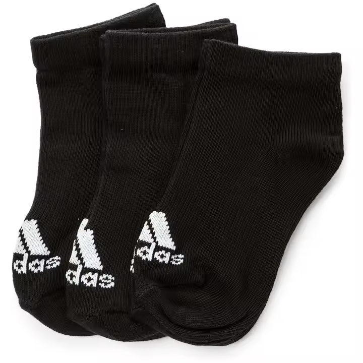 Calcetines Adidas Pack 3 para niños unisex en color negro - 1