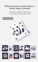 Libro De Tela Suave Para Bebé Juguete De Actividad Sensorial En Negro Y Blanco Alta Contraste Para Cunas Regalos Para Recién Nacidos De 0 a 12 Meses - details 23