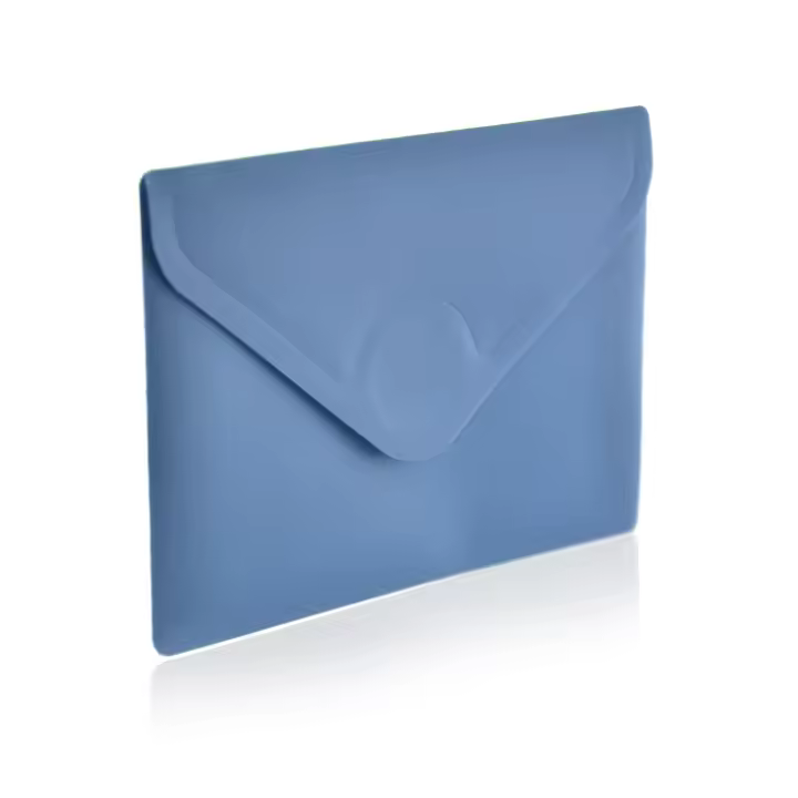 Pack 10 Ud. Carpeta Sobre con Cierre de Velcro - Tamaño A7 para hasta 100 Hojas 80 grs. - REF 90918 -  5 Colores Vital Opacos con Textura Soft Touch - 100% reciclable -by Office Box - 1