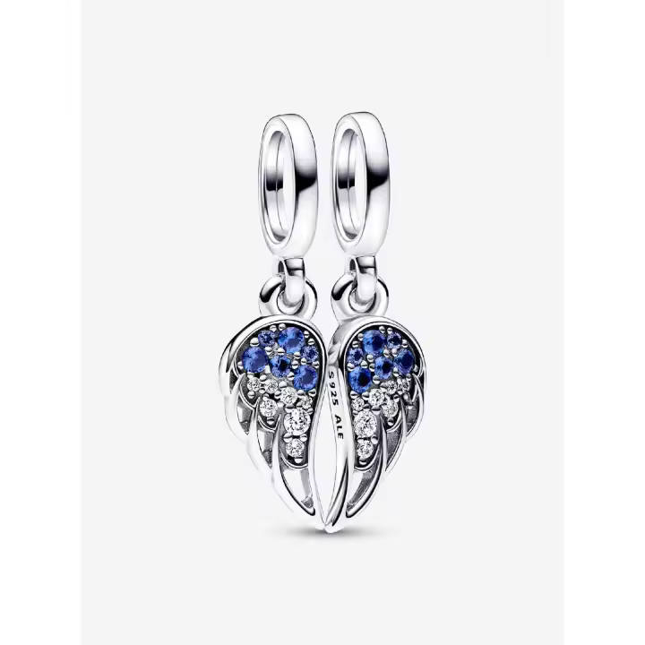 Pandora - Charm Colgante de Alas de Ángel divisibles y Brillantes-Plata de Lei - 1