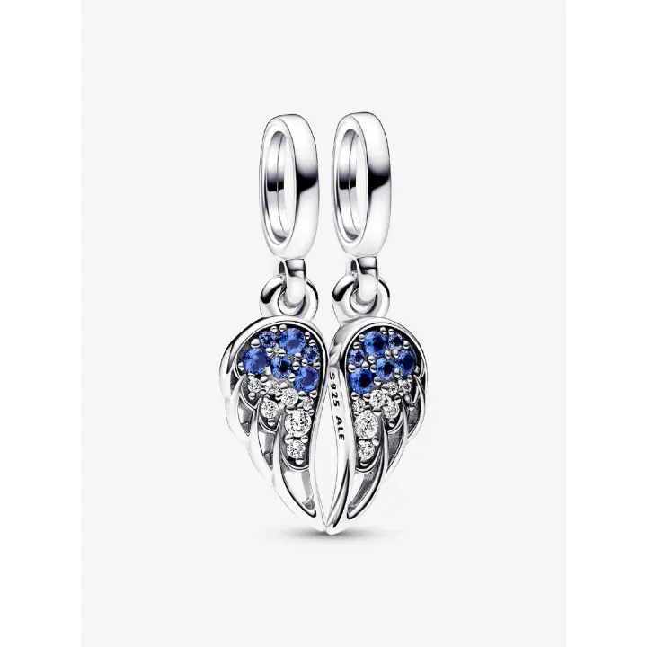 Pandora - Charm Colgante de Alas de Ángel divisibles y Brillantes-Plata de Lei - 1