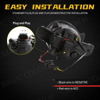2 X Angel Eye Asamblea De Luz Antiniebla Para Nissan X-Trail Rogue T32 2014 2015 2016 Lente LED Faro Diurno DRL H11 12V - details 5
