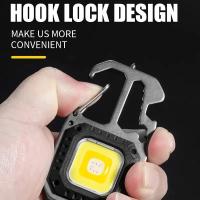Linterna De Bolsillo LED Portátil Con Martillo De Seguridad Y Llave De Pico Recargable Para Camping Exterior Y Uso Diario - details 2